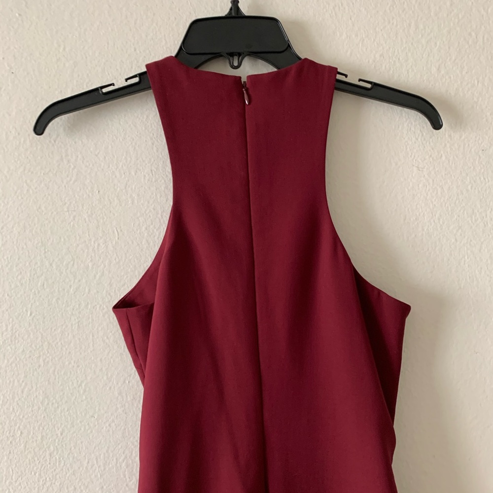 Elizabeth and James Wine Bodycon Braided Dress - Picture 8 of 11